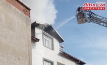 Boyabat’ta bir binanın çatısında çıkan yangın söndürüldü