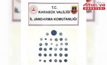 Karabük'te 33 sikke ele geçirildi
