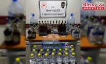 Sinop'ta sahte içki operasyonunda 1 şüpheli yakalandı