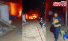 Zile'de yangın çıkan traktör kullanılamaz hale geldi