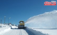 Amasya’da karla mücadele çalışmaları devam ediyor