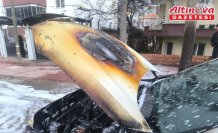 Amasya'da seyir halindeki otomobilde çıkan yangın söndürüldü