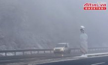 Bolu Dağı'nda sis etkili oluyor