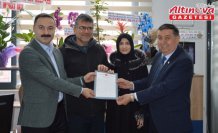 Havza OSB'de üretime geçen fabrikanın tapusu verildi