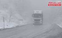 Karabük'ün yüksek kesimlerinde kar ve sis etkili oluyor