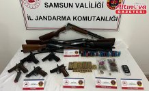 Samsun'da uyuşturucu ve silah kaçakçılığı operasyonunda 3 zanlı yakalandı