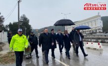 Vali Çalgan, Çorum-Samsun kara yolundaki uygulama noktasını ziyaret etti