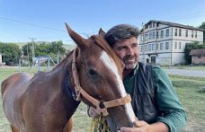 Boynu kesilen atını damara yerleştirdiği bahçe hortumuyla kurtardı