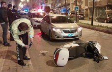 Samsun'da otomobille çarpışan motosikletin sürücüsü yaralandı