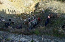 Sinop’ta uçuruma devrilen otomobilin sürücüsü öldü