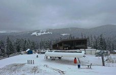 Yurduntepe Kayak Merkezi'nde kar yağışı etkili oldu