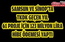 Samsun ve Sinop'ta TKDK geçen yıl 61 proje için 123 milyon lira hibe ödemesi yaptı