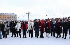 Samsun'da düzenlenen festivalde 1 ton hamsi ikram edildi