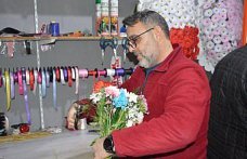 Havza'da çiçekçilerde 14 Şubat Sevgililer Günü yoğunluğu