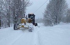 Salıpazarı ilçesinde kar yağışı etkili oluyor