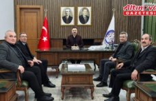 Seçimlerini tamamlayan esnaf odası başkanlarından Kaymakam Ayvat'a ziyaret