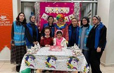 Alaçam'da şehit kızına anlamlı doğum günü kutlaması