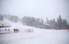 Ilgaz Dağı'nda kar yağışı etkili oluyor