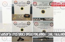 Samsun'da uyuşturucu operasyonlarında 7 zanlı yakalandı