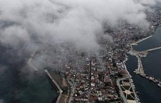 Sinop sis bulutları arasında görüntülendi