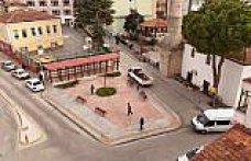 Bafra'da ayakkabı boyacıları için modern lostra alanı inşa ediliyor