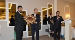 Bafra Müftüsü İsmail Çiçek'e Veda Yemeği