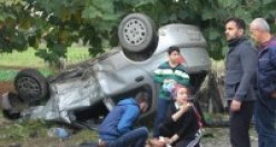 BAFRA'DA KAZA  5 YARALI