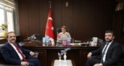 BAŞKAN ZİHNİ ŞAHİN, ADLİYEYİ ZİYARET ETTİ