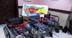 BAFRA MEHMET AKİF ERSOY İLKOKULU'NDA TEKERLEKLİ SANDALYE TÖRENİ