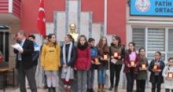 BAFRA FATİH ORTAOKULUNDA KARNE HEYECANI