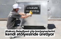 Atakum Belediyesi çöp konteynerlerini kendi atölyesinde üretiyor