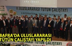 BAFRA’DA ULUSLARARASI TÜTÜN ÇALIŞTAYI YAPILDI