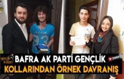 Bafra Ak Parti Gençlik kollarından örnek davranış