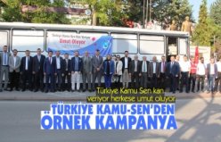 TÜRKİYE KAMU-SEN’DEN ÖRNEK KAMPANYA