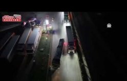 Amasya'da yolcu otobüsü ile tırın çarpıştığı kazada 11 kişi yaralandı