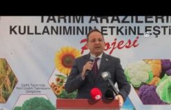 Bafra'da çiftçilere sera naylonu, tohum ve süt sağım makinesi dağıtıldı