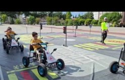 Bafra'da öğrencilere trafik eğitimi verildi