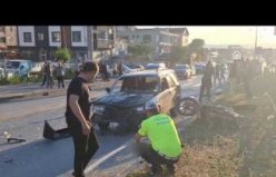 Bafra'da otomobille çarpışan motosikletin sürücüsü öldü