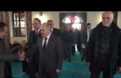 Bafra'da restorasyonu tamamlanan tarihi Çarşı Camisi ibadete açıldı