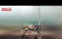 Bafra'da traktörün nehre devrilmesi sonucu 1 kişi öldü, 1 kişi yaralandı