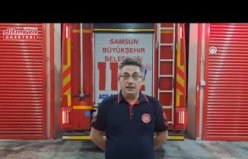 Bafra'da yangından kurtarılan kaplumbağa yavrusu doğal yaşama kavuşturuldu