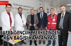 Bafra Gençlik Merkezinden kan bağışı kampanyası