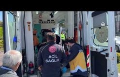 Bisikletin çarptığı yaya yaralandı