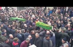 Depremde yaşamını yitiren uzman çavuş, eşi ve iki çocuğu yan yana toprağa verildi