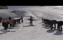 Depremzedeler kayak etkinliğiyle moral buldu