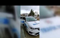 Down sendromlu çocuklar polis aracıyla şehir turu attı