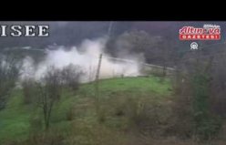 Kastamonu'da heyelan riski nedeniyle boşaltılan 2 katlı bina kendiliğinden yıkıldı