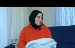 Ordu'da doğum yapan depremzede annenin bebeğine “Miraç“ adı verildi