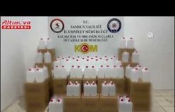 Samsun'da 2 ton etil alkol ele geçirildi