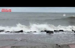 Samsun'da fırtına ve sağanak etkili oldu